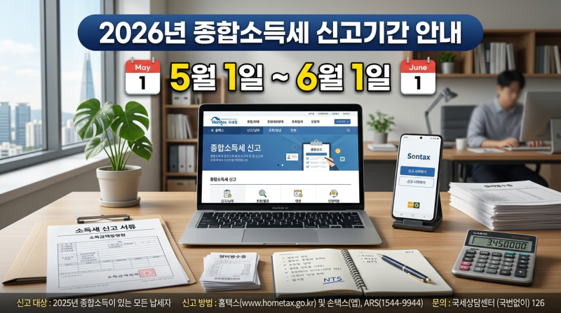2026 종합소득세 신고방법 완벽 정리 | 프리랜서·직장인 부업 신고 안 하면 생기는 일