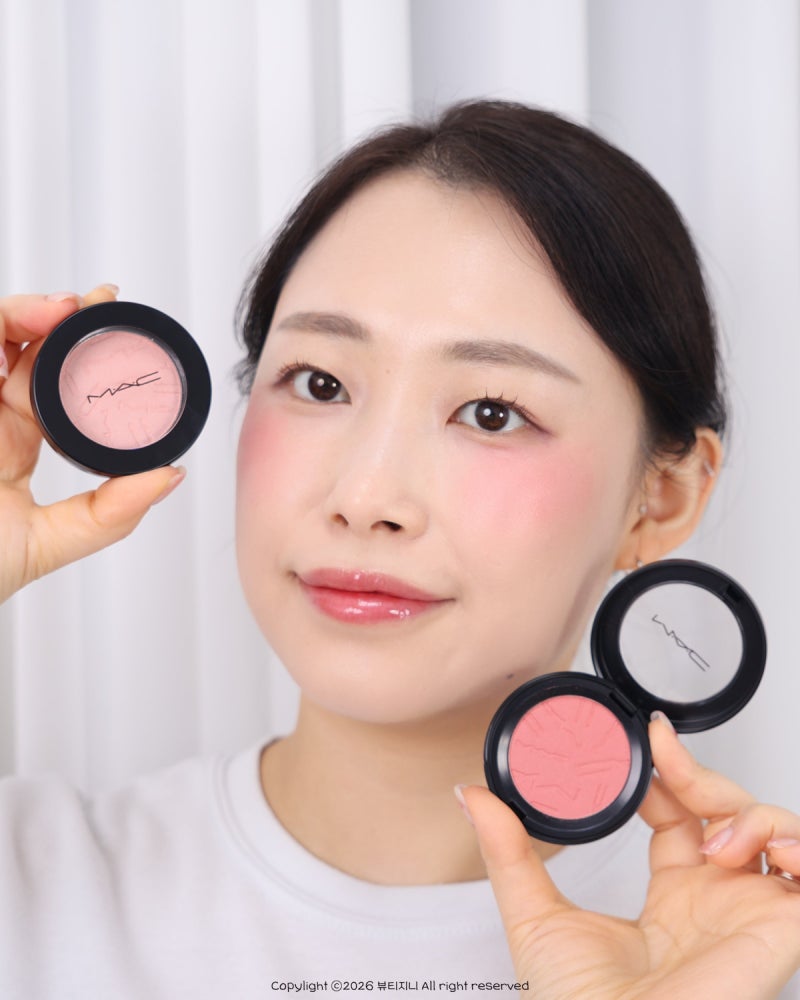 데일리 메이크업 착붙! MAC 스킨피니쉬 컬러스트럭 블러쉬 맥 웜톤 쿨톤 블러셔 추천