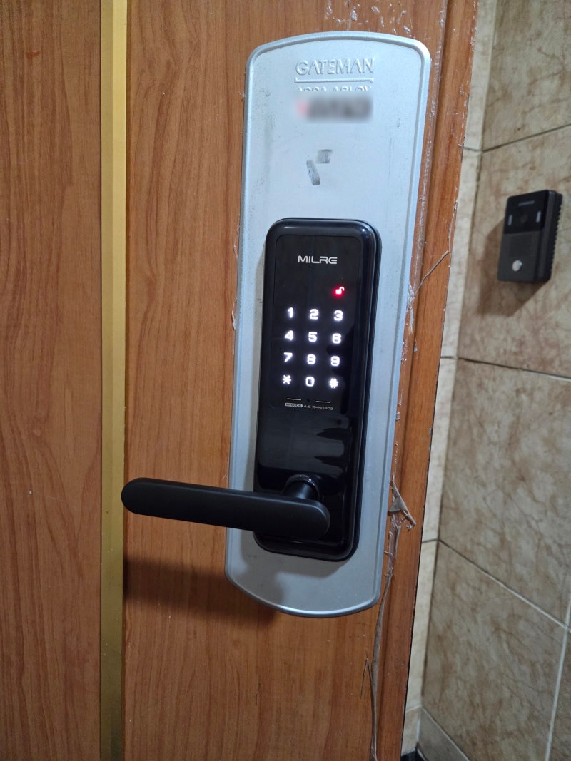 대전 유성구 봉명동 원룸 도어락 교체 후기 밀레M500 설치