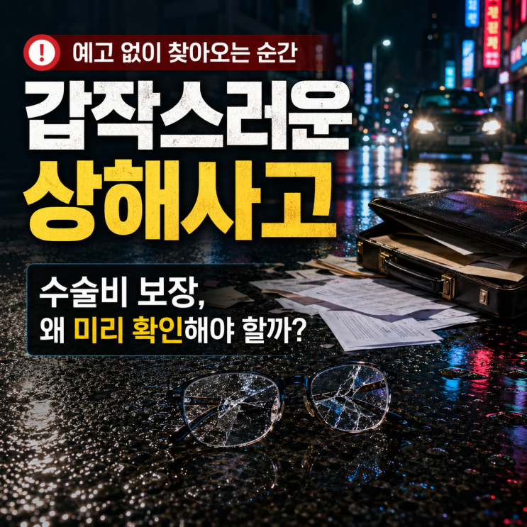  2030 상해수술비 꿰매기만 하면 0원? 보험금 제대로 받는 '칼'의 비밀