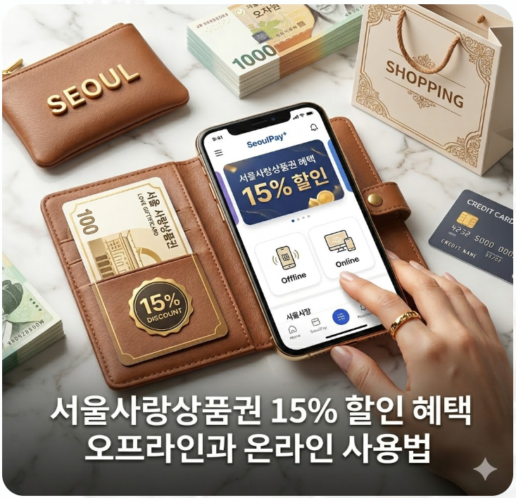  서울사랑상품권 15% 할인 혜택 총정리! 오프라인과 온라인 사용법