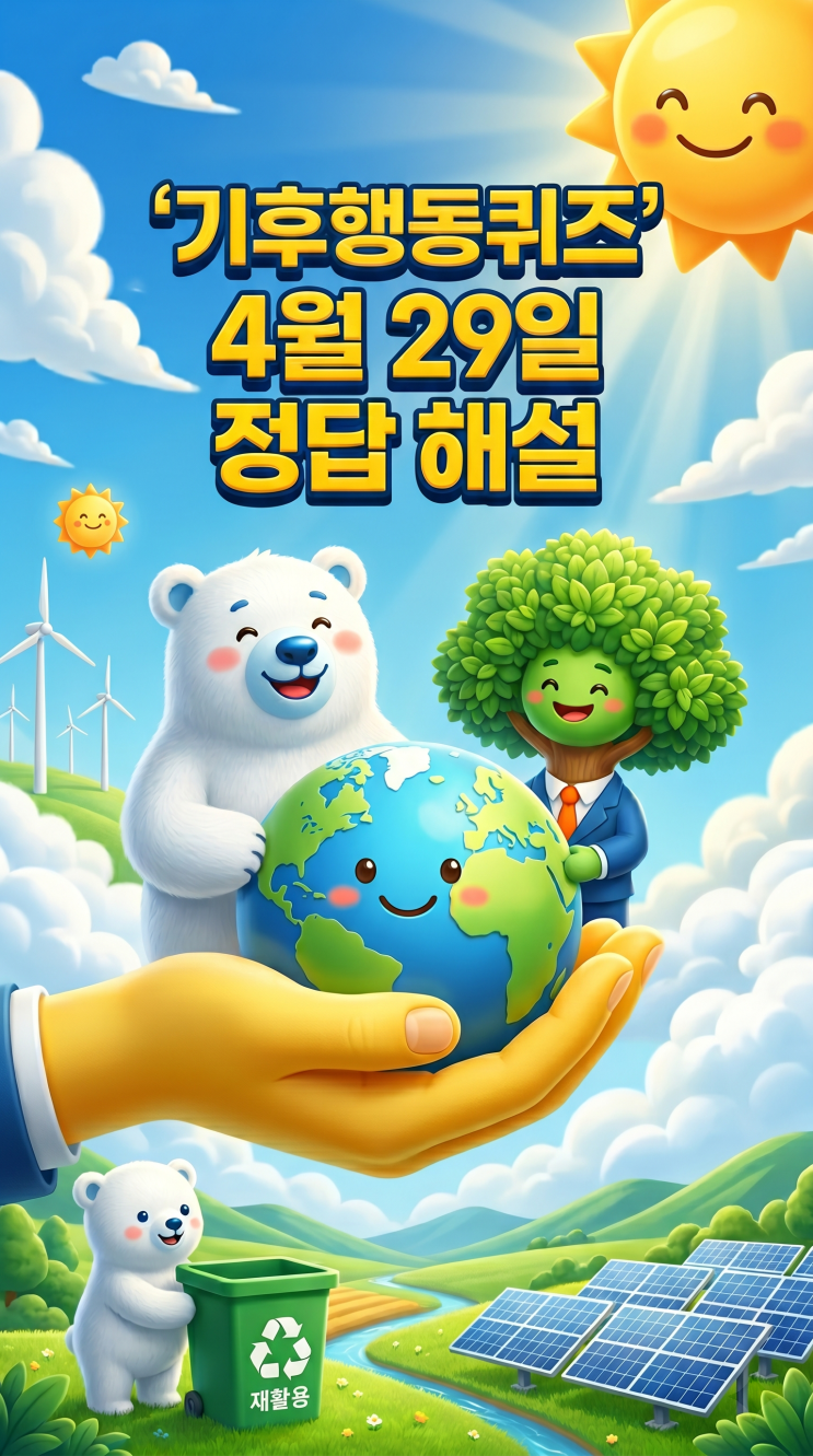  기후행동퀴즈 4월 29일 정답 공개, 오늘 문제 해설·화석연료 고갈 위기