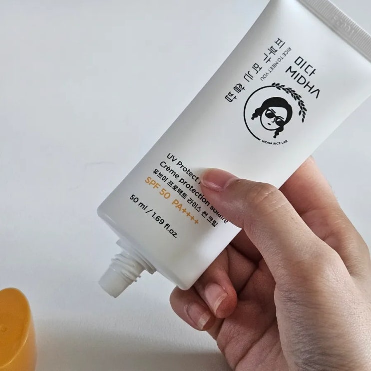  남자썬크림 백탁없는 촉촉 비건 미다 UV 프로텍트 라이스 쌀 선크림