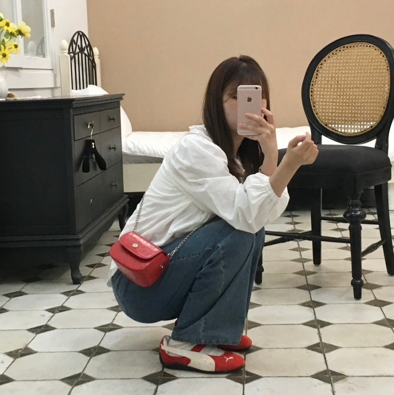 발편한 퓨마 메리제인 운동화 스피드캣 발레 레드 내돈내산