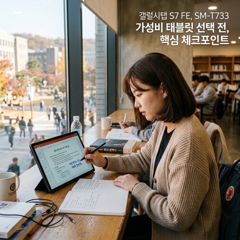 갤럭시탭 S7 FE SM-T733 가성비 태블릿으로 선택하기 전 핵심 체크포인트