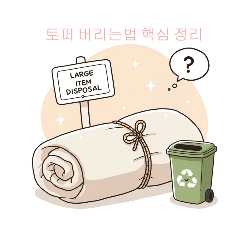 토퍼 버리는법 핵심 정리 매트리스·매트 신고 비용 한 번에 끝내기