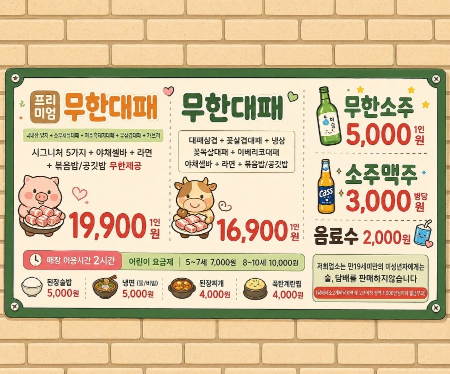 엉터리생고기 무한대패 길동역점 사진 3