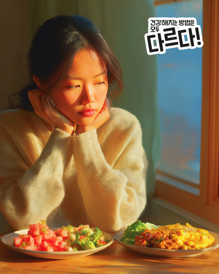  "같은 샐러드인데 왜 누구는 가볍고 누구는 무거워질까요?" 열태양인(금양) vs 한태음인(목양) 식단