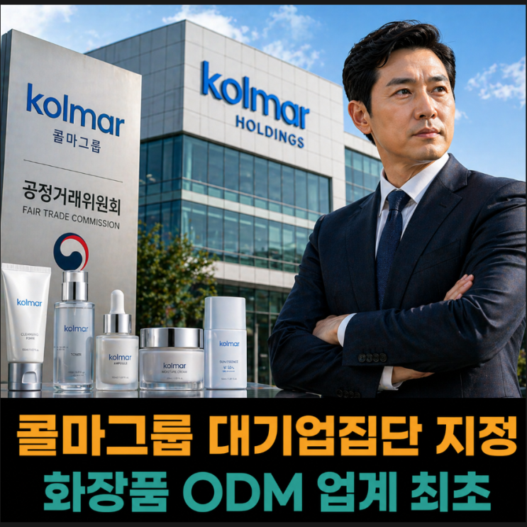  콜마그룹, 화장품 ODM 업계 최초 대규모기업집단 지정