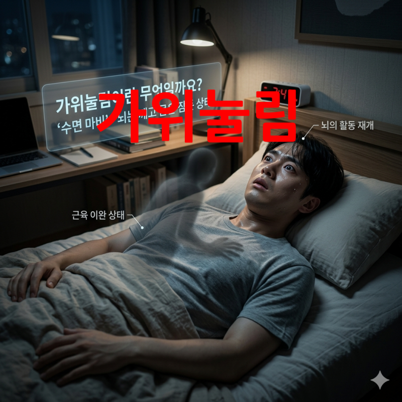 가위눌림 원인 숨막힘 환청 귀신 보는 증상