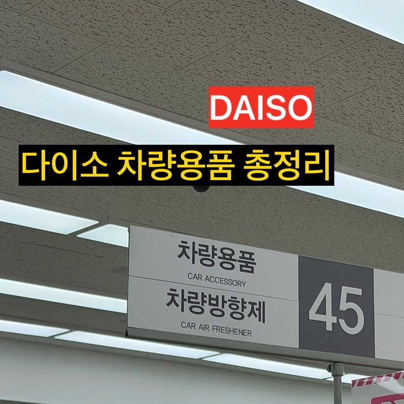 다이소 차량용품 총정리