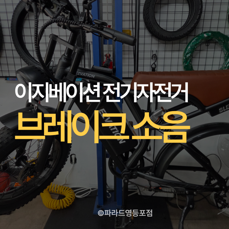 전기자전거 디스크 브레이크 소음 원인과 해결법 | 이지베이션 BS슬릭 수리 후기
