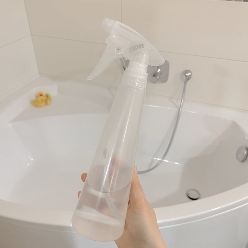 초간단 욕조청소법 화학세제 없이 물때 제거해요