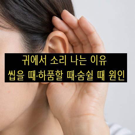 귀에서 소리 나는 이유 씹을 때·하품할 때·숨쉴 때 원인