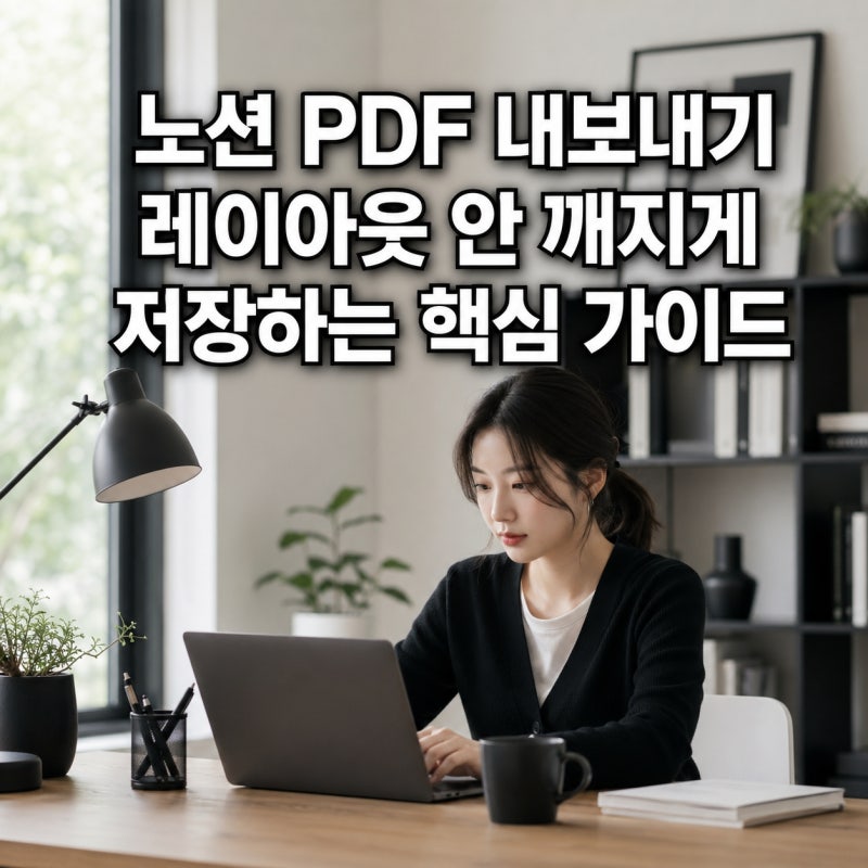 노션 PDF 내보내기 레이아웃 안 깨지게 저장하는 핵심 가이드