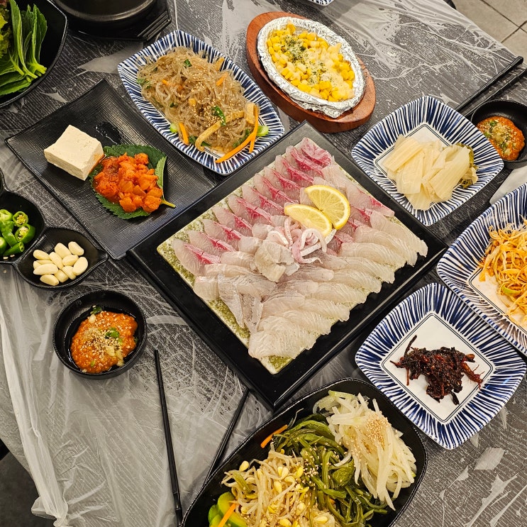  양산 범어 횟집 31횟집 모둠회 도다리회 맛집