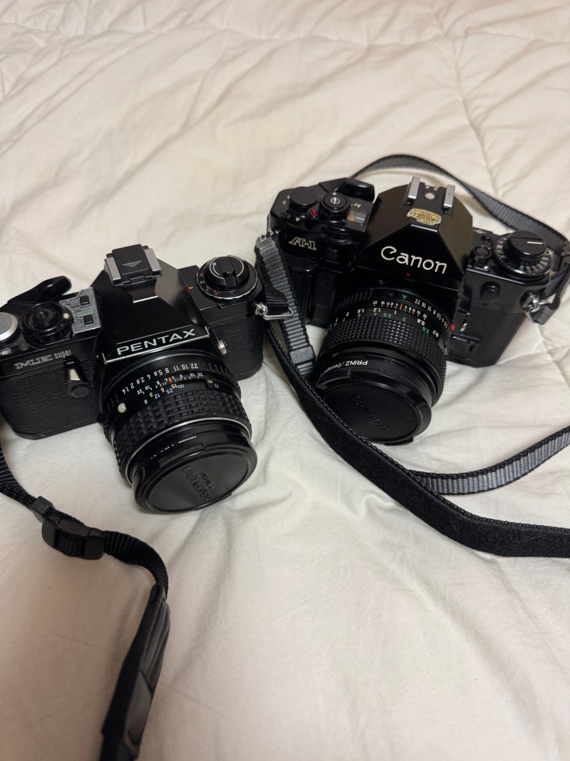 [필름카메라]입문용 자동카메라 최강기는 무엇일까? 캐논 AE-1, A-1, 미놀타 x300, x700, 펜탁스 ME ....
