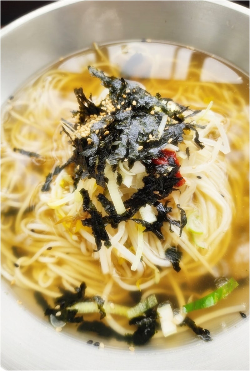 멸치칼국수★레시피 칼로리 조합 멸치칼국수 라면 맛있어요!