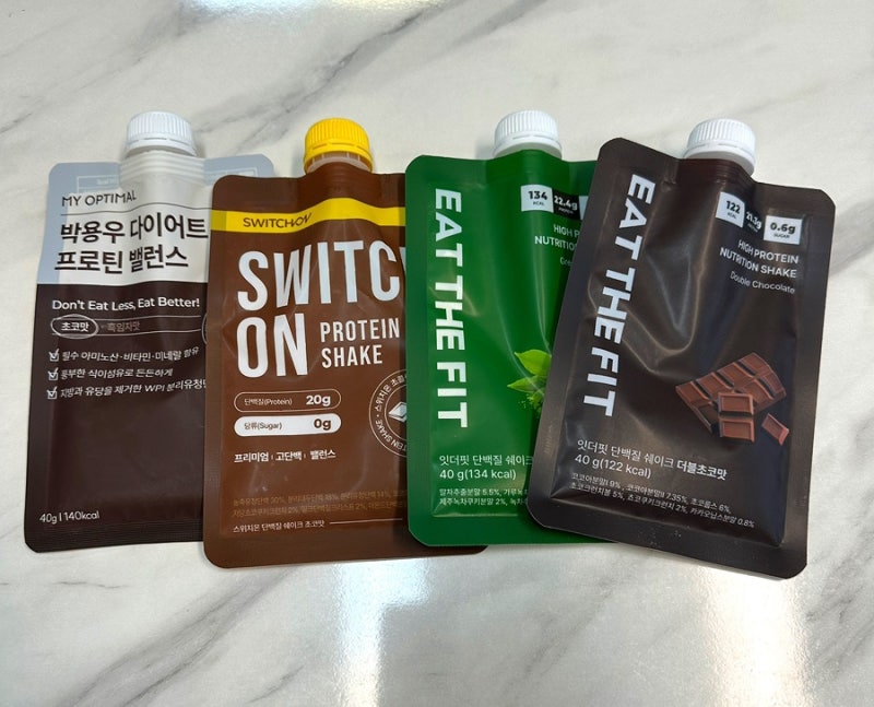 스위치온 한 달 4주 다이어트 박용우 프로틴 잇더핏 단백질 쉐이크 비교 성분