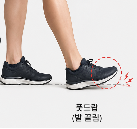 풋드랍, 족하수, 비골신경마비, 걸을 때 발이 끌린다면?