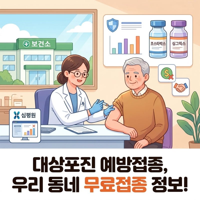 대상포진 예방접종, 보건소에서 무료로 가능?