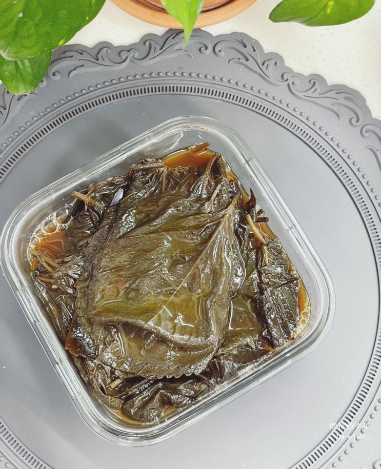  깻잎조림 만드는법 다시마와 들기름으로 맛을 낸 깻잎지짐 레시피 밥도둑 반찬 깻잎장아찌요리