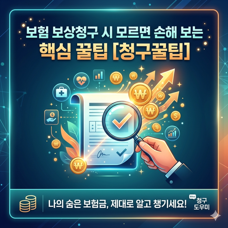 보험 보상청구 시 모르면 손해 보는 핵심 꿀팁 [청구꿀팁❤️]