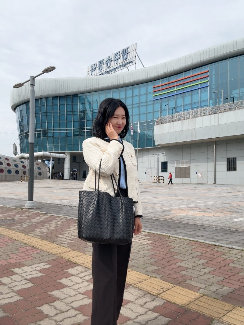 지젤백 프리모 위빙 숄더백 아이패드 들어가는 여자 가죽가방