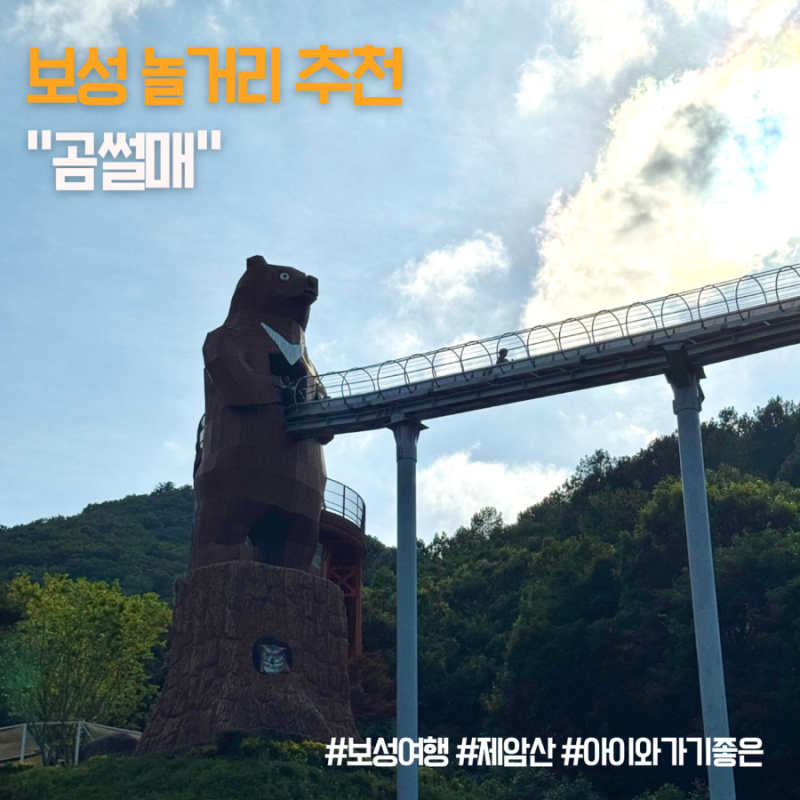 보성 가볼만한곳 '제암산 자연 휴양림 곰썰매'