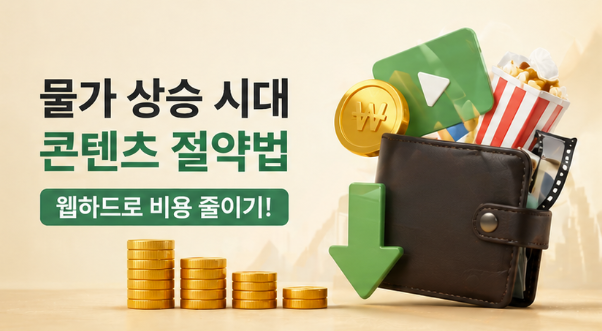  물가 상승 시대 콘텐츠 절약법｜안전한 웹하드 추천과 P2P 사이트 비교, 티플 쿠폰 활용까지