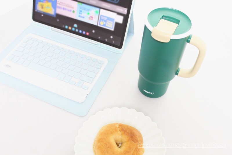 대용량텀블러 모슈텀블러 600ml 보온보냉 빨대 손잡이