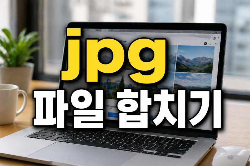 jpg 파일 합치기, 여러 이미지 한 장으로 만드는 방법