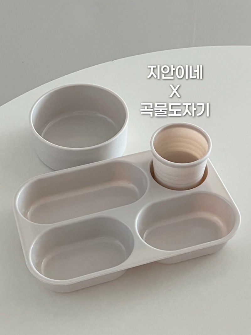 가벼운 곡물도자기 식판 아기 유아식판 추천 자기주도 (-5/3)