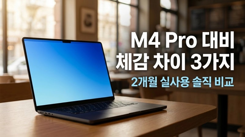 맥북프로 M5 Pro 2개월 실사용, M4 Pro 대비 체감 차이 3가지