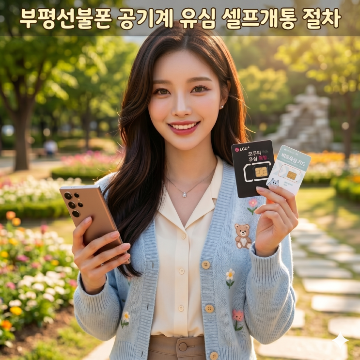  부평선불폰 공기계 유심 셀프개통 절차