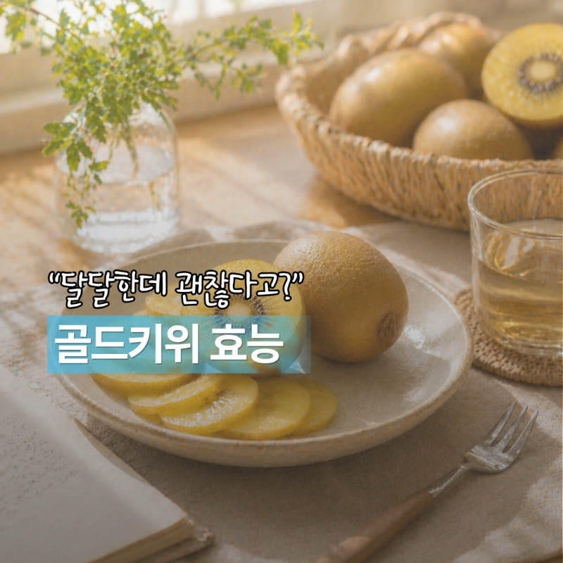 “달달한데 혈당 괜찮을까?” 골드키위효능, 제철일 때 먹어야 하는 이유