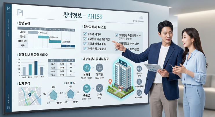  제주 PH159 청약 완벽 정리ㅣ일정·분양가·자격·당첨전략까지 한 번에