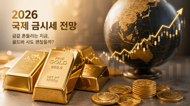  2026 국제 금시세 전망  금값 흔들리는 지금, 골드바 사도 괜찮을까? 놓치면 후회할 타이밍