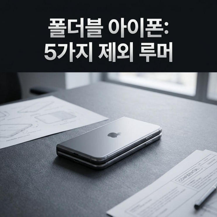  폴더블 아이폰 페이스ID 맥세이프 핵심 기능 5가지 제외 루머