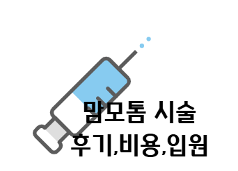 [후기]산본제일병원 맘모톰 혹3개 제거 시술 후기, 1박입원, 시술 후 일주일