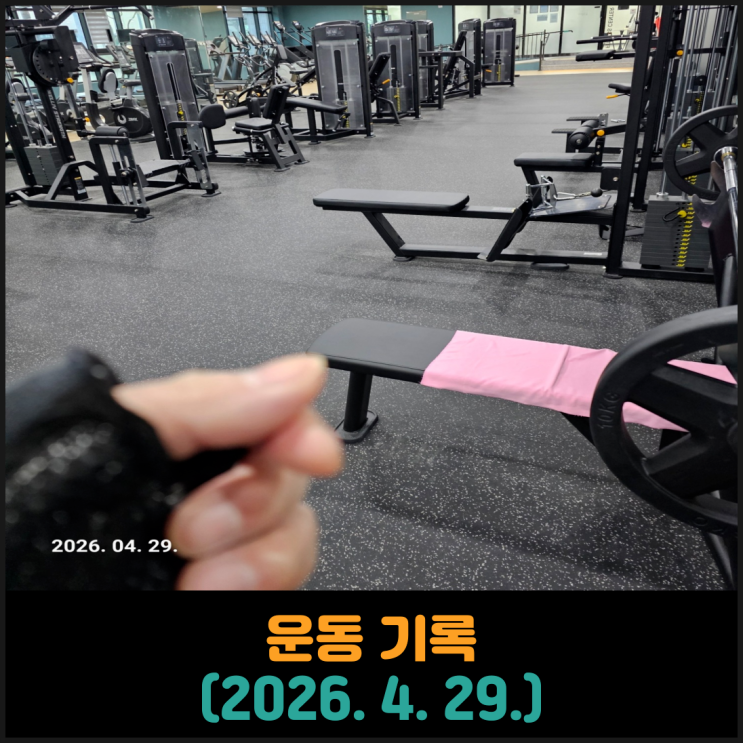  운동기록 (2026. 4. 29.)