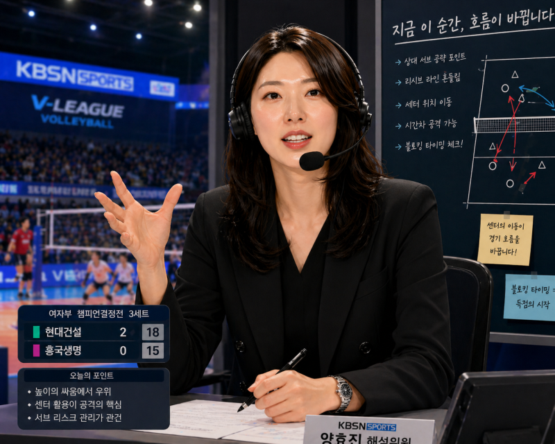 “블로킹 퀸에서 마이크를 잡다”양효진, KBSN 해설위원으로 시작하는 인생 2막…왜 기대되는....