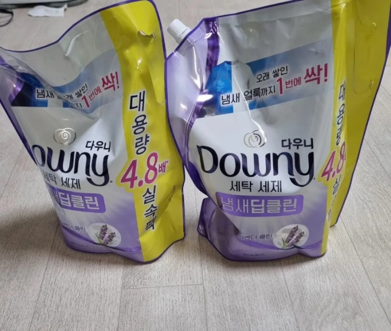 세탁세제 냄새 얼룩제거 다우니세탁세제 냄새딥클린 라벤터클린 리필형
