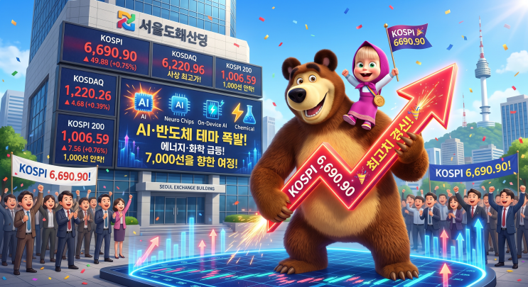   [2026년 4월 29일] 국내 증시 마감 브리핑 — 코스피 6,690 사상 최고치 경신! 뉴로모픽·온디바이스 AI 폭발