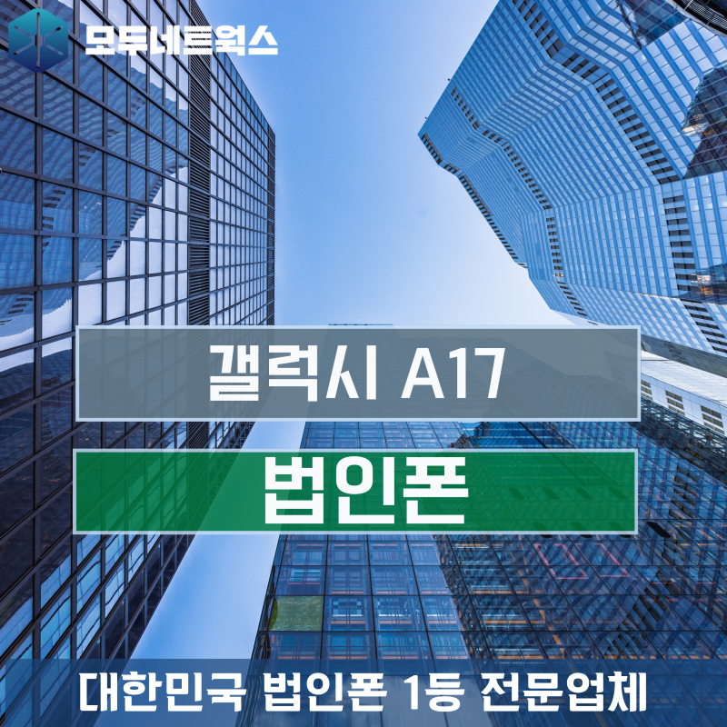 갤럭시 A17 법인핸드폰 보급형 가성비 대량 도입 전략