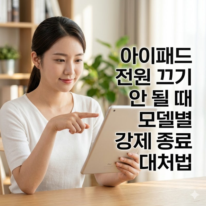 아이패드 전원 끄기가 안 될 때 모델별 강제 종료와 대처법