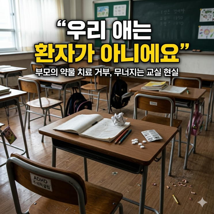  "우리 애는 환자가 아니에요" 초등학교 교실 붕괴 부르는 ADHD 약물 치료 거부 현실
