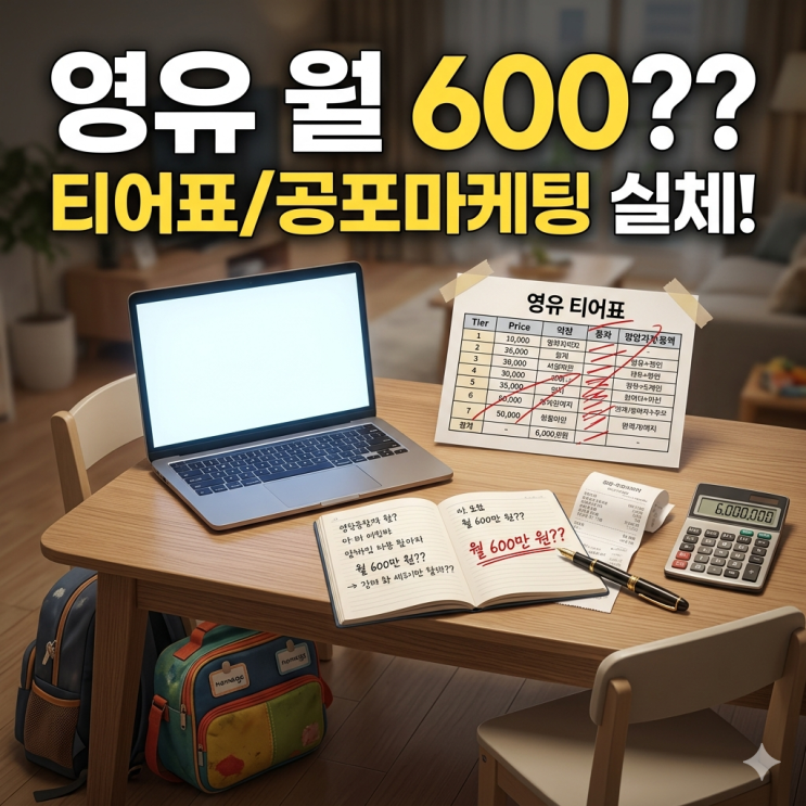  월 600 태울 뻔했네요, 영어유치원 200 vs 300 티어표와 공포 마케팅의 실체