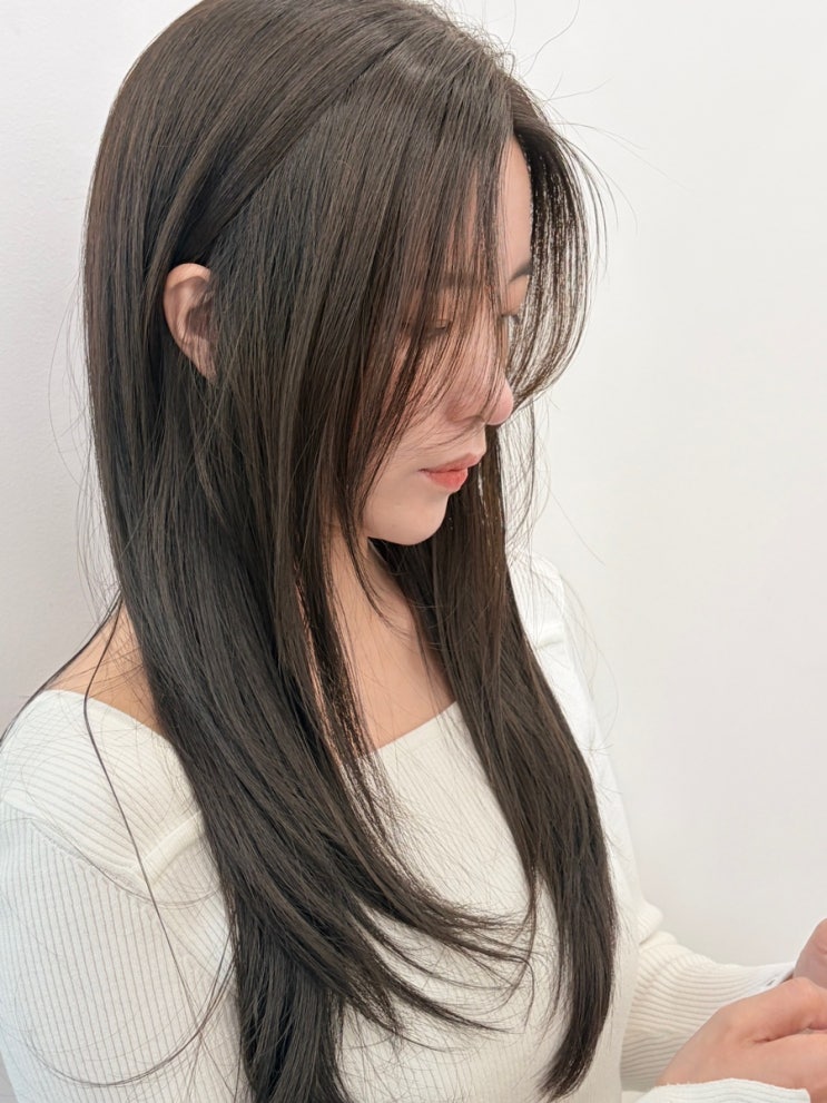  용산 미용실 내돈내산 추천 이내헤어 혜진쌤 애쉬블랙 염색, 웜톤 톤다운 염색 추천