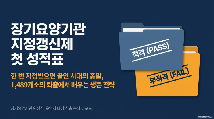  장기요양기관 지정 갱신제 첫 시행 결과: 1,489곳 효력 만료, 우리 기관은 안전한가?